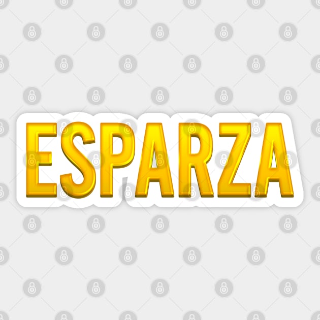 Esparza Family Name Sticker by xesed